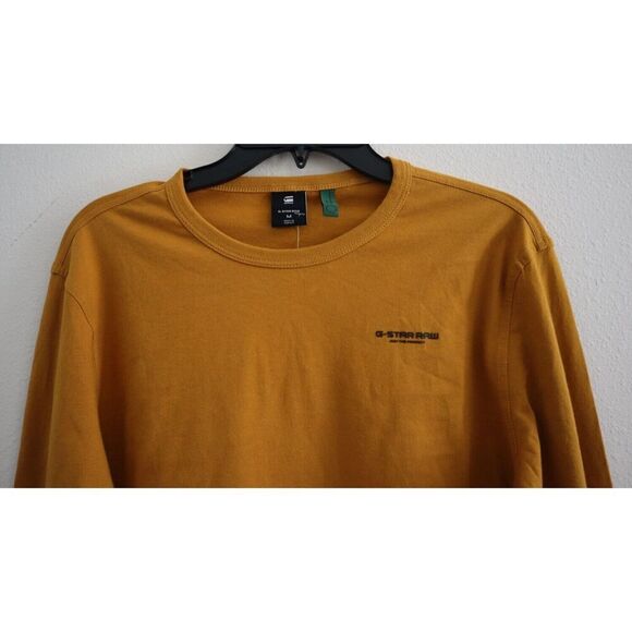 G-Star Raw D20448 336 Men's Sz M Vulcan Rust/Burnt Orange L/S Base-R T-Shirt - Picture 4 of 11